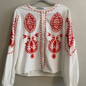 Zara Button Up Top